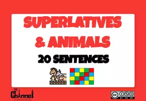 anteprima - Materiale interattivo - SUPERLATIVES & ANIMALS – Board Game (20 Sentences) - Pagina 1
