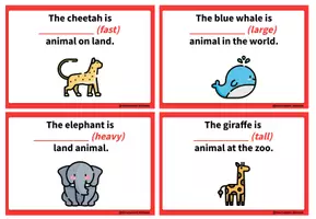 anteprima - Materiale interattivo - SUPERLATIVES & ANIMALS – Board Game (20 Sentences) - Pagina 3