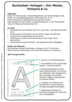 Vorschau - Arbeitsblätter - Buchstaben-Vorlagen A–Z – vielseitig einsetzbar zur Schreibvorbereitung (stempeln, kleben, Dotmarker, Legematerial) - Seite 1