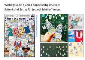 Vorschau - Arbeitsblätter - Happy New Year 2026 - Rocket with Sketchnotes (UPDATE!) - Seite 2