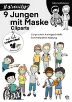 Vorschau - selbst erstellte Cliparts/Grafiken - Cliparts: 9 Jungs mit Maske #diversitykids - Deckblatt