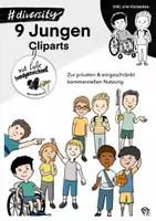 Vorschau - selbst erstellte Cliparts/Grafiken - Cliparts: 9 Jungs #diversitykids - Deckblatt