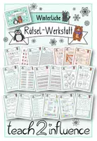 Vorschau - Unterrichtsreihen - Winterliche Rätsel-Werkstatt - Deckblatt