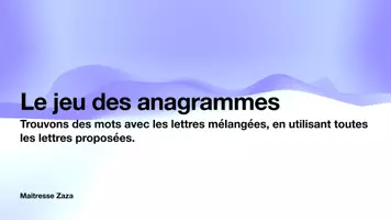 Aperçu - Jeux - Jeu des anagrammes - Page de couverture