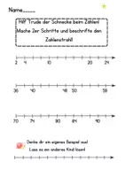 Vorschau - Arbeitsblätter - Arbeitsblätter Zahlenstrahl 2er Schritte ZR 100 - Deckblatt