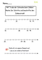 Vorschau - Arbeitsblätter - Arbeitsblätter Zahlenstrahl 2er Schritte ZR 100 - Seite 1