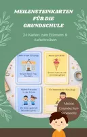 Vorschau - Aufgabenkarten - Meilensteinkarten für Grundschüler - Deckblatt