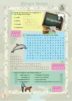 Vorschau - Arbeitsblätter - Escape Säugetiere mit Infotext (5. Klasse) - Seite 3