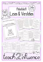 Vorschau - Unterrichtsreihen - Arbeitsheft Lesen & Verstehen - Deckblatt