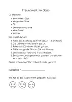 Vorschau - Experimente - FREEBIE: Experiment "Feuerwerk im Glas" - Deckblatt