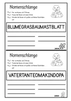 Vorschau - Arbeitsblätter - Nomenschlangen - Seite 2
