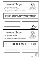 Vorschau - Arbeitsblätter - Nomenschlangen - Seite 3