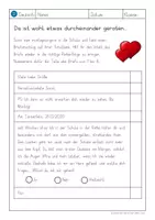 Vorschau - Arbeitsblätter - Arbeitsblatt zur Reihenfolge eines Briefs - Seite 1