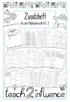 Vorschau - Unterrichtsreihen - Zusatzheft für den Matheunterricht Kl. 3 - Deckblatt