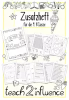Vorschau - Unterrichtsreihen - Zusatzheft für die 4. Klasse - Deckblatt