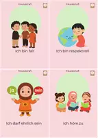 Vorschau - Fördermaterial/Inklusion - Affirmationskarten Freundschaft (Karten + Vorlagen) - Seite 1