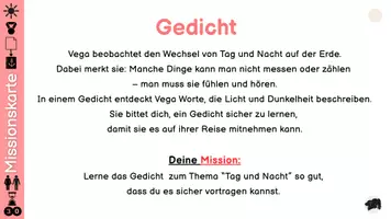 Vorschau - Fördermaterial/Inklusion - Mission Sprachreise: (Deutsch) Gedicht - Tag und Nacht - Seite 3