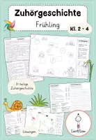 Vorschau - Arbeitsblätter - Hörverstehen Frühling - Deckblatt