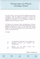 Vorschau - Arbeitsblätter - Graphomotorische Übung Schwungübung Winter Schnee Schlitten - Seite 1