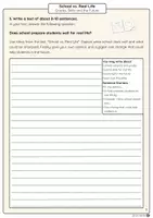 Vorschau - Arbeitsblätter - School & Real Life: Lesetext + Schreibaufgabe (Englisch, Klasse 9/10) - Seite 3