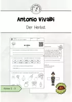 Vorschau - Arbeitsblätter - Werkhören Vivaldis Herbst KL 3-4 - Deckblatt