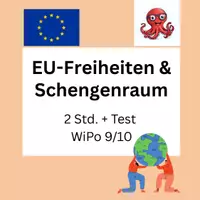 Vorschau - Stundenentwürfe - EU Test Vier Freiheiten – Schengenraum WiPo 9/10 - Deckblatt