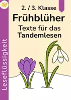 Vorschau - Arbeitsblätter - Tandemlesen Frühblüher – 4 Texte für 2./3. Klasse | Leseflüssigkeit - Deckblatt