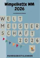 Vorschau - Mal- und Bastelvorlagen - Wimpelkette Fußball WM 2026 - Deckblatt