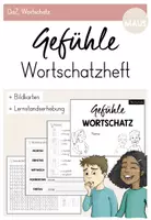 Vorschau - Arbeitsblätter - Mini-Wortschatzheft: Gefühle (Selbstlernheft DaZ) - Deckblatt