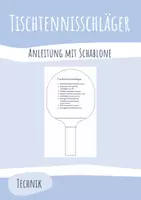 Vorschau - Mal- und Bastelvorlagen - Werkstück Tischtennisschläger
Laubsägearbeit, Holz, WG - Deckblatt