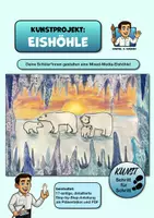 Vorschau - Stundenentwürfe - Kunstprojekt „Eisbären vor der Eishöhle“ – Wachstechnik, Deckfarben, Buntstifte - Deckblatt