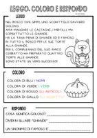 anteprima - Esercizi - LEGGI COLORA E RISPONDI - SPECIALE GRAMMATICA - Pagina 2
