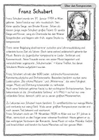 Vorschau - Arbeitsblätter - Franz Schubert Lesetext - Infotext mit Aufgaben und Lösung - Seite 2