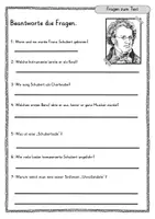 Vorschau - Arbeitsblätter - Franz Schubert Lesetext - Infotext mit Aufgaben und Lösung - Seite 3