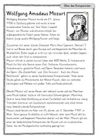 Vorschau - Arbeitsblätter - Wolfgang Amadeus Mozart Lesetext – Komponist - Infotext & Aufgaben - Seite 2
