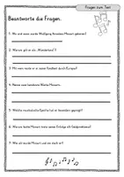 Vorschau - Arbeitsblätter - Wolfgang Amadeus Mozart Lesetext – Komponist - Infotext & Aufgaben - Seite 3