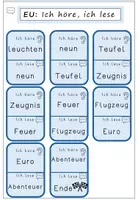 Vorschau - Stationenlernen - EU hören & lesen: Lesespiel zur Buchstabenverbindung | 1. Klasse - Seite 3