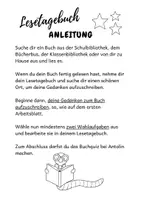 Vorschau - Arbeitsblätter - Lesetagebuch - Seite 2