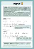 Vorschau - Merkblätter - Grundbegriffe der Lyrik: Reimschema, Metrum, Stilmittel - Seite 1