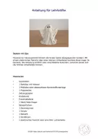 Vorschau - Mal- und Bastelvorlagen - Werken Grundschule, Leuchtende Gespenster aus Gips, Halloween - Seite 3
