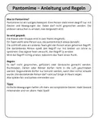 Vorschau - Spiele - Pantomime Spiel – Bewegung & Sprache | Vertretung | Klasse 5–7 - Seite 1