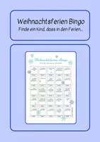 Vorschau - Spiele - Weihnachtsferien Bingo - Welches Kind hat in den Ferien ... - Deckblatt
