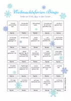 Vorschau - Spiele - Weihnachtsferien Bingo - Welches Kind hat in den Ferien ... - Seite 1