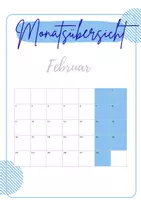 Vorschau - Lehrpläne/Lehrermaterial - Unterrichtsplaner zum Selberdrucken blau - Seite 2