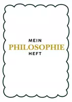 Vorschau - Unterrichtsreihen - Philosophie-Heft und Visualisierung Gesprächsregeln - Deckblatt