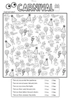 Vorschau - Arbeitsblätter - Carnival: I Spy...(Count, Read & Colour) - Seite 3