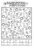 Vorschau - Mal- und Bastelvorlagen - Winter / Spring: I Spy... (Count, Read & Colour) (Bundle) - Seite 2