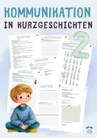Vorschau - Unterrichtsreihen - KOMMUNIKATION in Kurzgeschichten 2 📣 - Unterrichtsreihe - Deckblatt