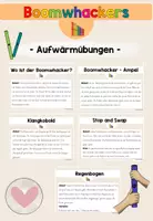 Vorschau - Aufgabenkarten - Boomwhackers - Aufwärmübungen - Deckblatt