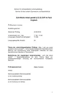 Vorschau - Stundenentwürfe - 1,0 Unterrichtsentwurf UPP Englisch 7 (Gym/Ge) – Speaking, dialogisches Sprechen, Interview – Let's talk about sports! - Seite 1